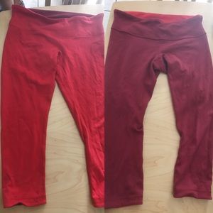 Lululemon Wunder Under Crop III (Reversible) euc